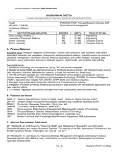 PHS 398/2590 (Rev. 06/09), Biographical Sketch Format Page