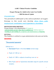 Oxygen Therapy for Adults in the Acute Care Facility