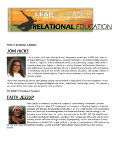 relational education - University of Northern Colorado