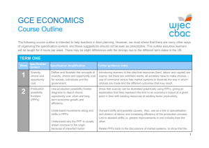 GCE Economics Course Outline (from September 2015)