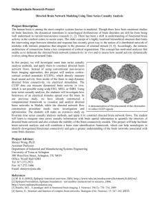 Directed Brain Network Modeling Using Time Series Casualty Analysis