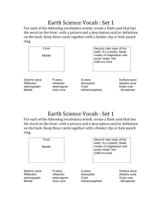 Earth Science Vocab