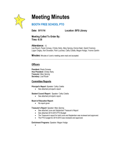 Meeting Minutes - Booth Free School PTO