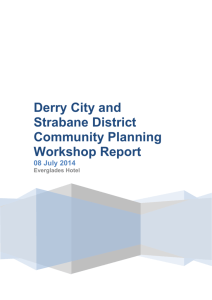 Derry City and Strabane District Community Planning Workshop