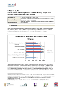 Case Study-Cultural Barriers to Reducing MNCH-Insights