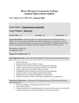 leadership chapter questions true mang baton rouge college community false
