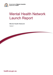 Mental Health Network Launch Report