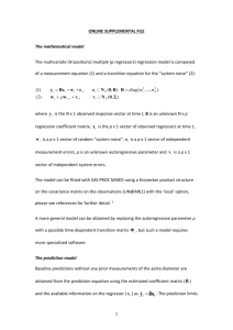ONLINE SUPPLEMENTAL FILE The mathematical model The