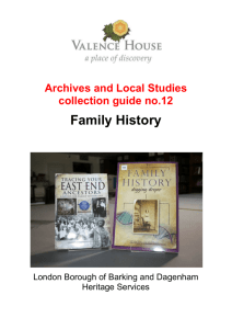 Local studies guide12 Family History