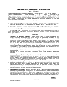 Easment Agreement - Joint Property