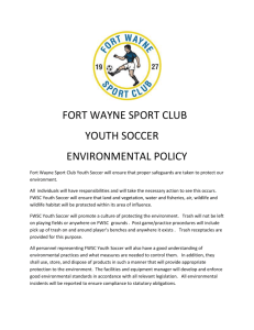 environmental policy - Fort Wayne Sport Club