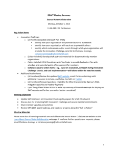 DRAFT Meeting Summary - Source Water Collaborative