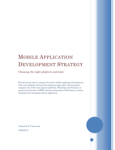Mobile Application Development Strategy 1.0