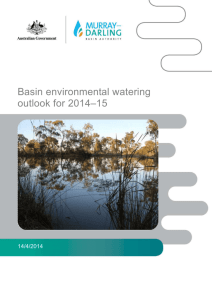 Basin environmental watering outlook for 2014-15 - Murray