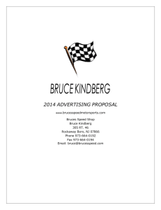 Car Owner: Bruce Kindberg - Bruces Speed Motorsports