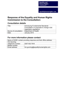 the full response - Equality and Human Rights Commission