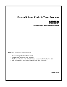 EOY Process - PowerSchool Knowledge Base