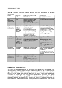 TECHNICAL APPENDIX Table 1. Economic evaluation methods