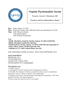 January 22nd, 2016 - Virginia Psychoanalytic Society