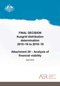 Final Decision Ausgrid distribution determination Attachment 20