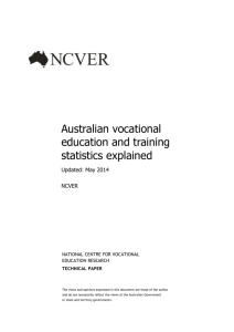 Australian vocational education and training statistics explained