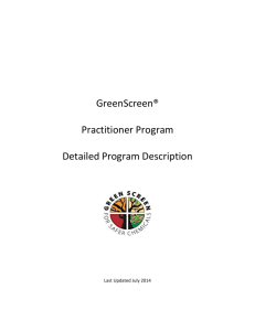 Practitioner Program - GreenScreen® for Safer Chemicals