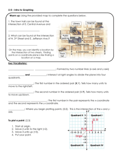 Math 8 Oct 14 Hand Out Unit 3 Intro to Graphing