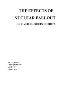 The Effects of Nuclear Fallout on Biota