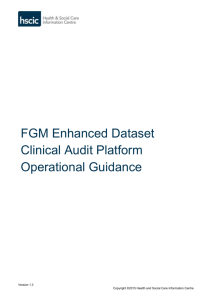 FGM Enhanced Dataset Clinical Audit Platform Operational Guidance