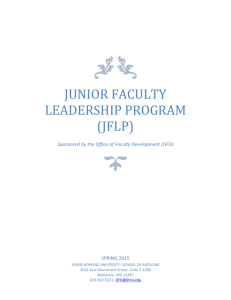Junior Faculty Leadership Program (JFLP)