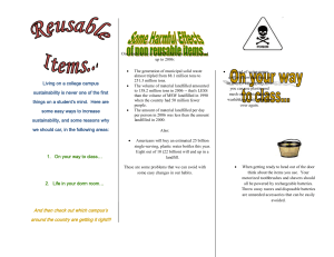 Reusable Items Pamphlet