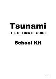 Tsunami: The Ultimate Guide school kit
