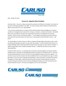 Caruso Inc. Appoints New President