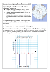 Classes 3 and 4 Spring Term Homework Grid