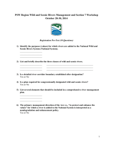 10-question pre-test - River Management Society