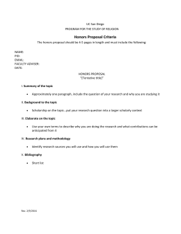 macaulay honors essay