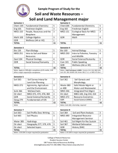 Soil and Land Management major