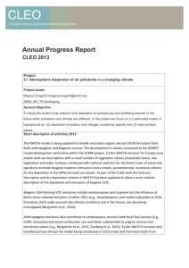 Annual Progress Report CLEO 2013