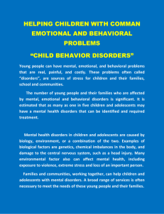 child behavior disorders