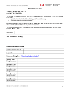 Full Proposal Application Form