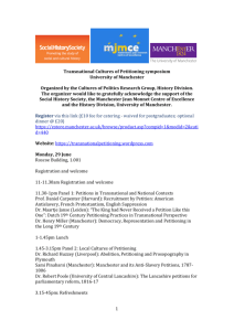 Symposium programme - Manchester Jean Monnet Centre of