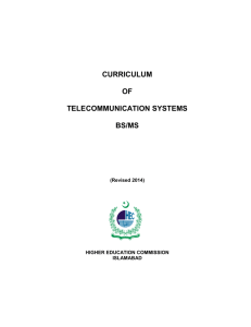 BS Telecommunication Systems - Higher Education Commission