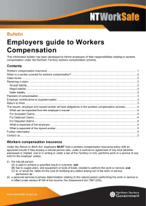 Employers guide to workers` compensation