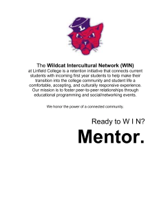 a WIN Peer Mentor Application
