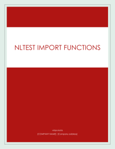 NLTest import functions - Technet Gallery