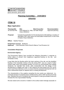 Planning Committee - 31/01/2013 UPDATES ITEM 10 Major