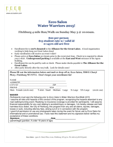 Water Walk Enrollment Form