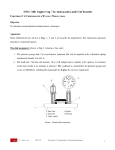 Fundamentals of pressure measurements