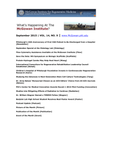 September_ Newsletter_2015 - McGowan Institute for Regenerative