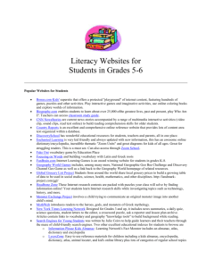 Helpful Literacy Websites and Resources
